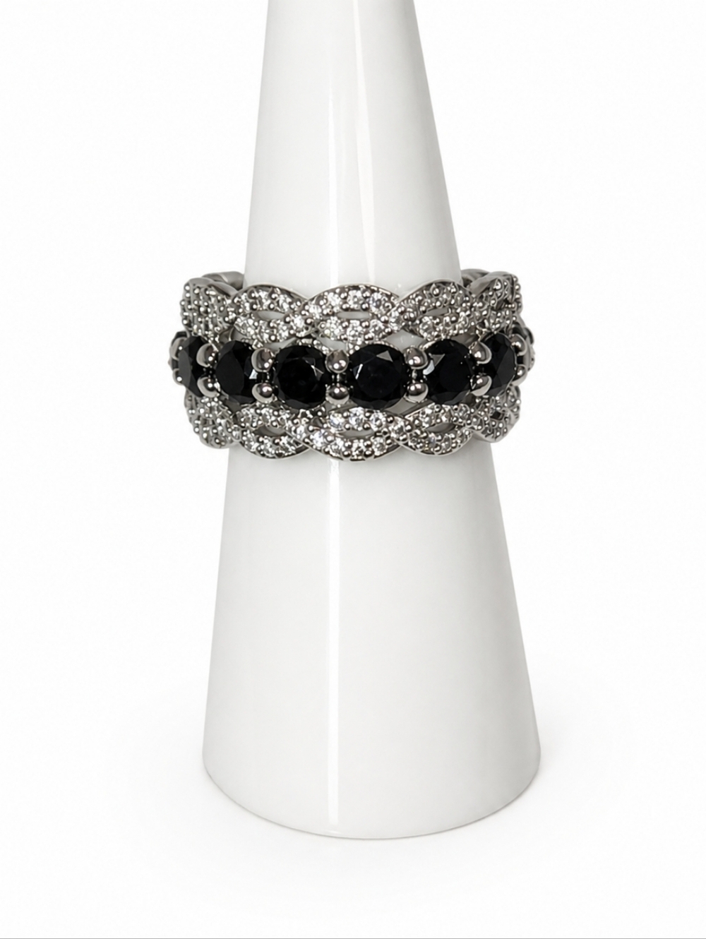 Bomb Party “A Life Well Lived” Black Onyx CZ Ring – Size 7 – NWT